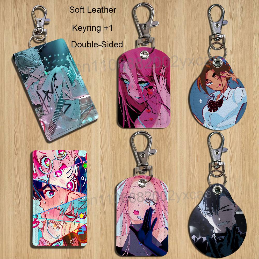 Leather Work Leather - ギタリストイヴァンエイリアンステージティルALNSTホルダー銀行ビジネスワークカードホルダー学生カードケースバスカードキーホルダー