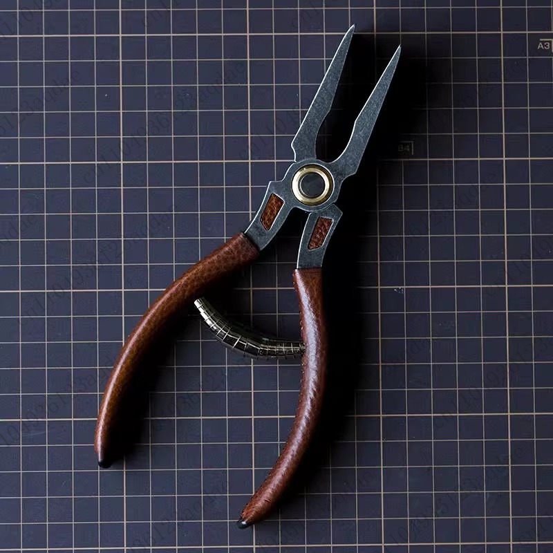 Leatherwork Vise - ワイヤークランププライヤー、高硬度ベンチバイス、革のエッジライン仕上げ、ローリングエッジ反転、バッグクランプ