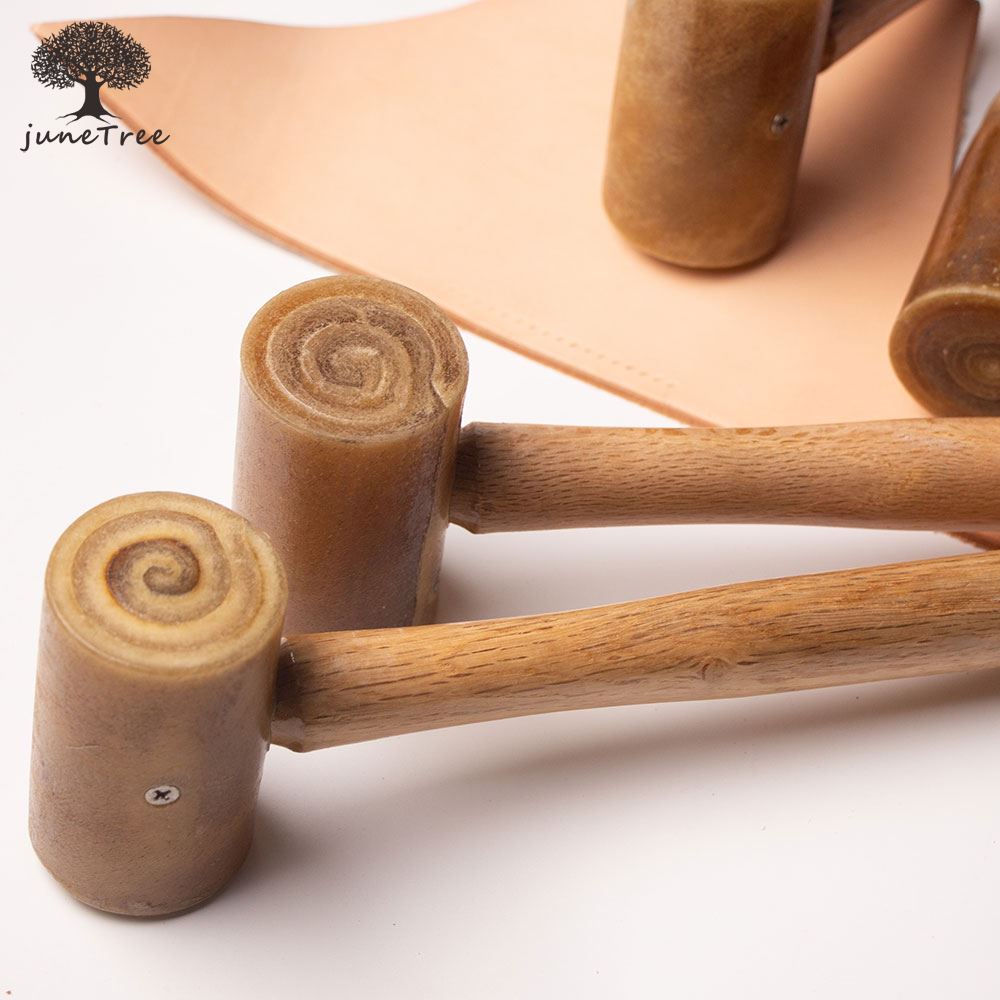 Mallet Rawhide Craft - ジューンツリー生牛革マレット革ハンマー刻印ジュエリーレザークラフトツール生革ヘッドマレット革彫刻ハンマーDIY