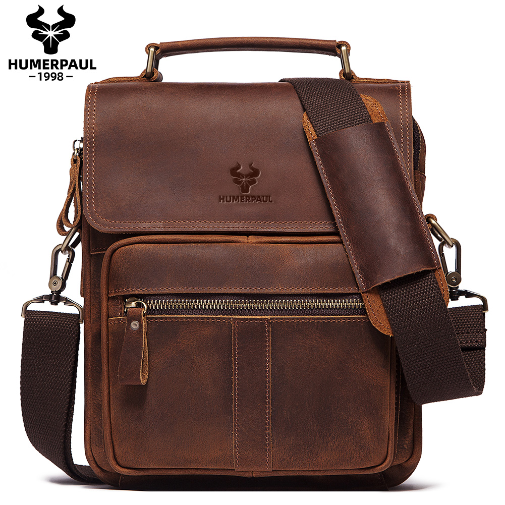 Leather Work Bag Mens - ヒューマン-男性用本革ショルダーバッグ,ファッショナブルな作業用メッセンジャーバッグ,調節可能なストラップ付きの男性用クロスオーバーバッグ