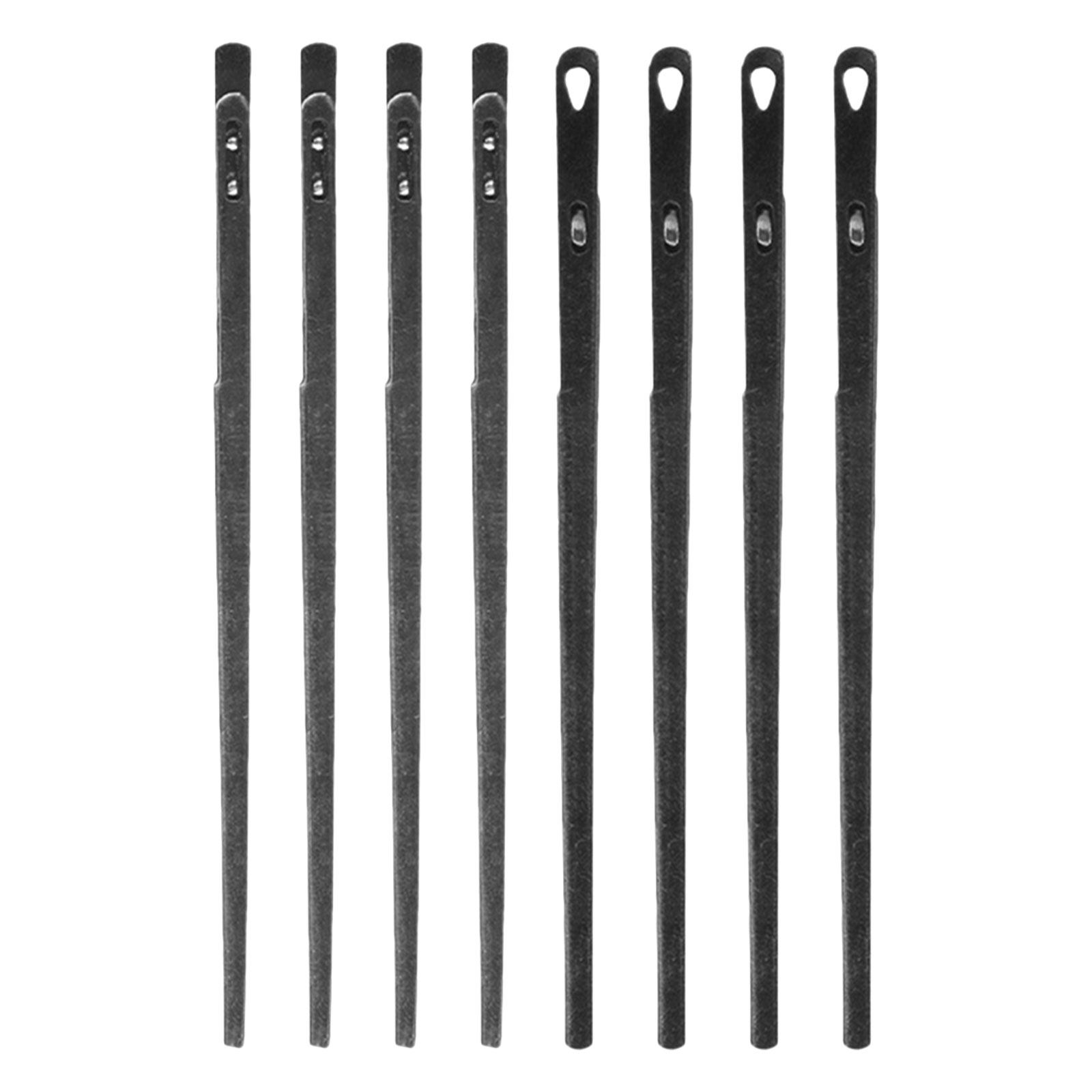 Leatherwork Hand Sewing Needles - 8本入りスチール製革細工針、曲線ステッチ用縫製ツール、手縫いプロジェクト、ロープ固定、革工芸用