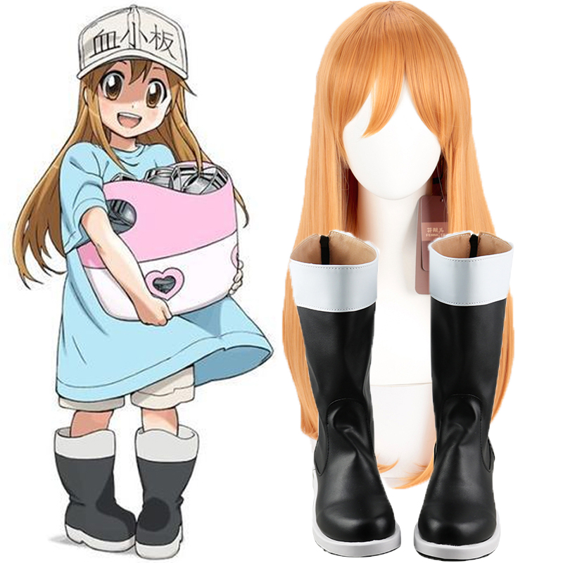 アニメコスプレ細胞仕事/はたらくsaibo血小板コスプレ靴ブ - Leather Work Japan のレビューと価格
