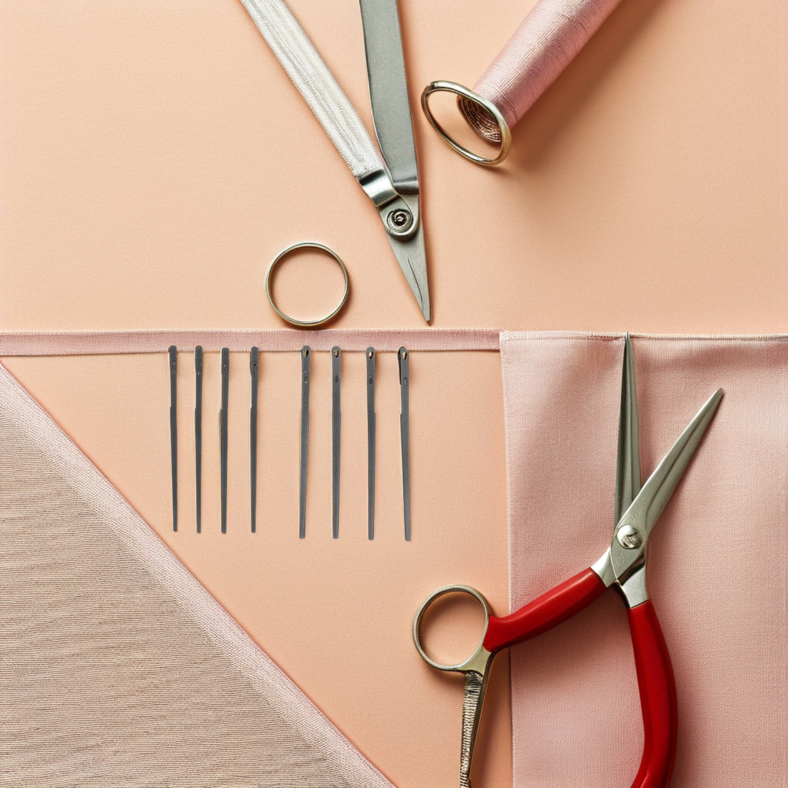 8本組の縫い針セット、頑丈な二重穴と単穴デザイン、手縫い革工 - Leatherwork Hand Sewing Needles のレビューと価格
