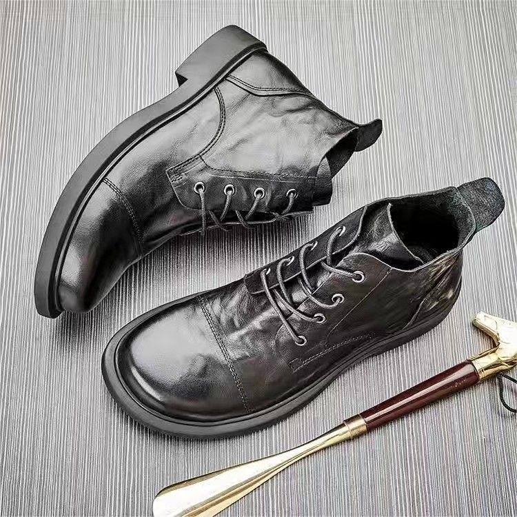 メンズチェルシーブーツ 秋冬 ブリティッシュスタイル レザー - Leatherwork Boots のレビューと価格