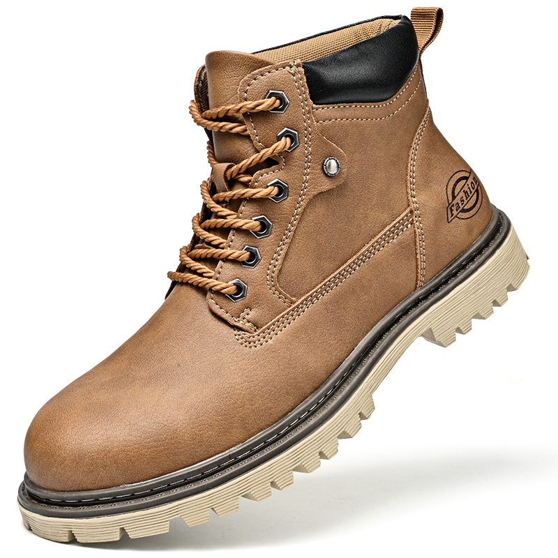 革メンズブーツ英国スタイルハイトップメンズシューズ高級メンズ - Leatherwork Boots のレビューと価格