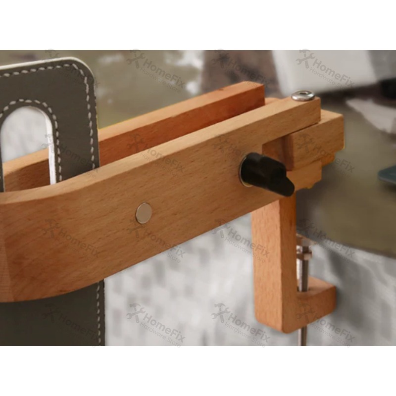 木製ステッチングホース 1個、デスクトップレザークラフトバイ - Leatherwork Vise のレビューと価格