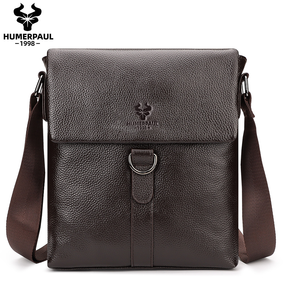 男性用本革ショルダーバッグ,カジュアルメッセンジャーバッグ, - Leather Work Bag Mens のレビューと価格