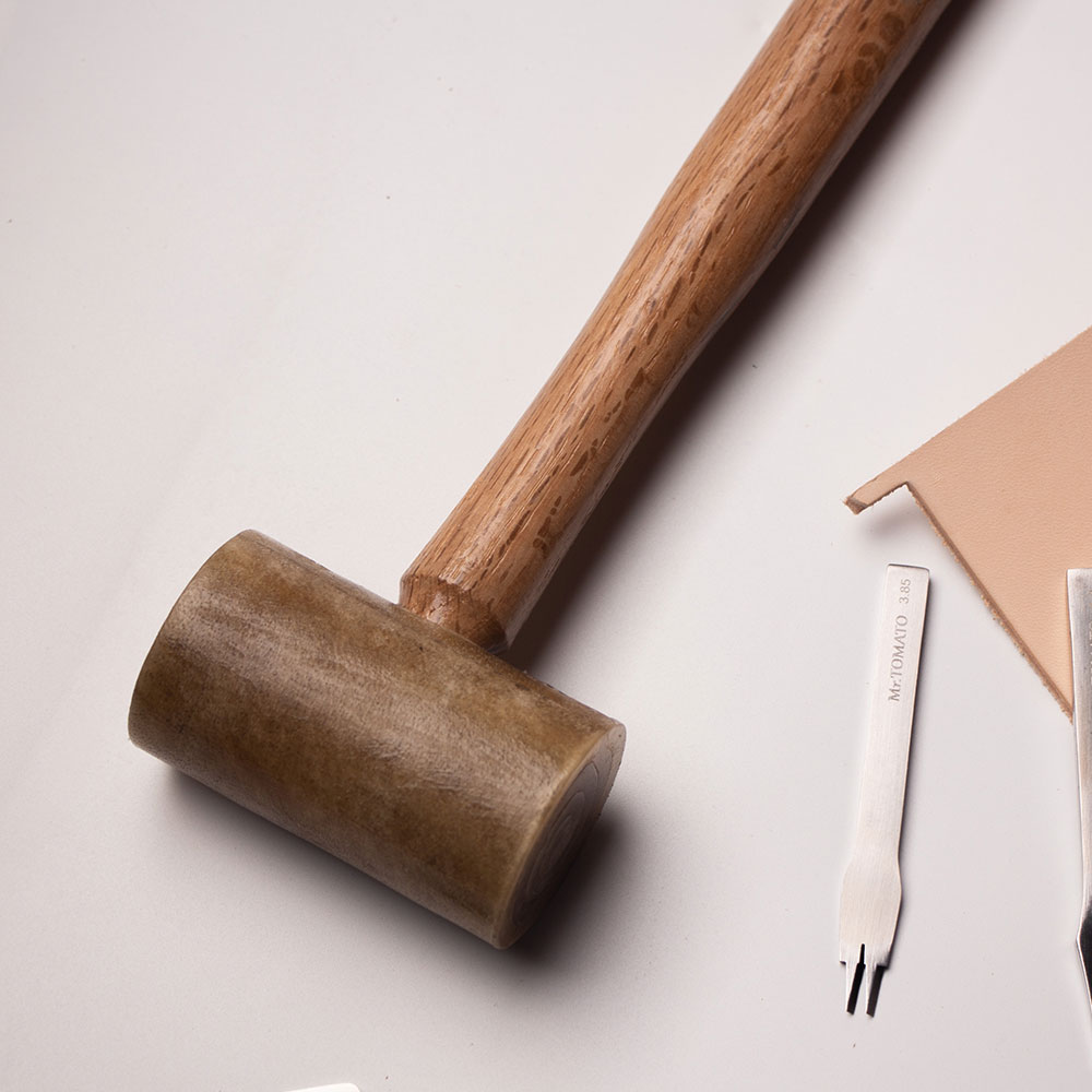 生革ヘッドマレット革彫刻ハンマーDIYクラフト牛革パンチカッ - Mallet Rawhide Craft のレビューと価格