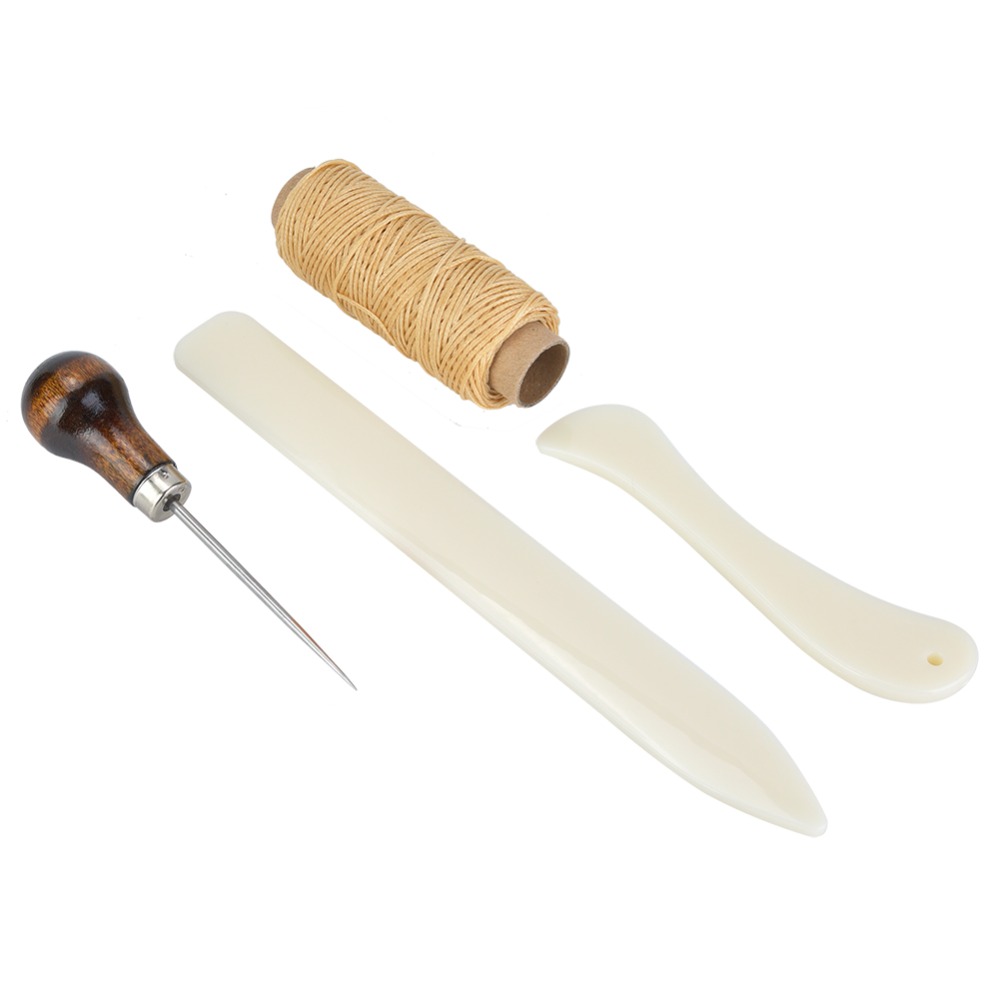 11点セット ボーンフォルダー レザー縫製キット ペーパーク - Leatherwork Hand Sewing Needles のレビューと価格